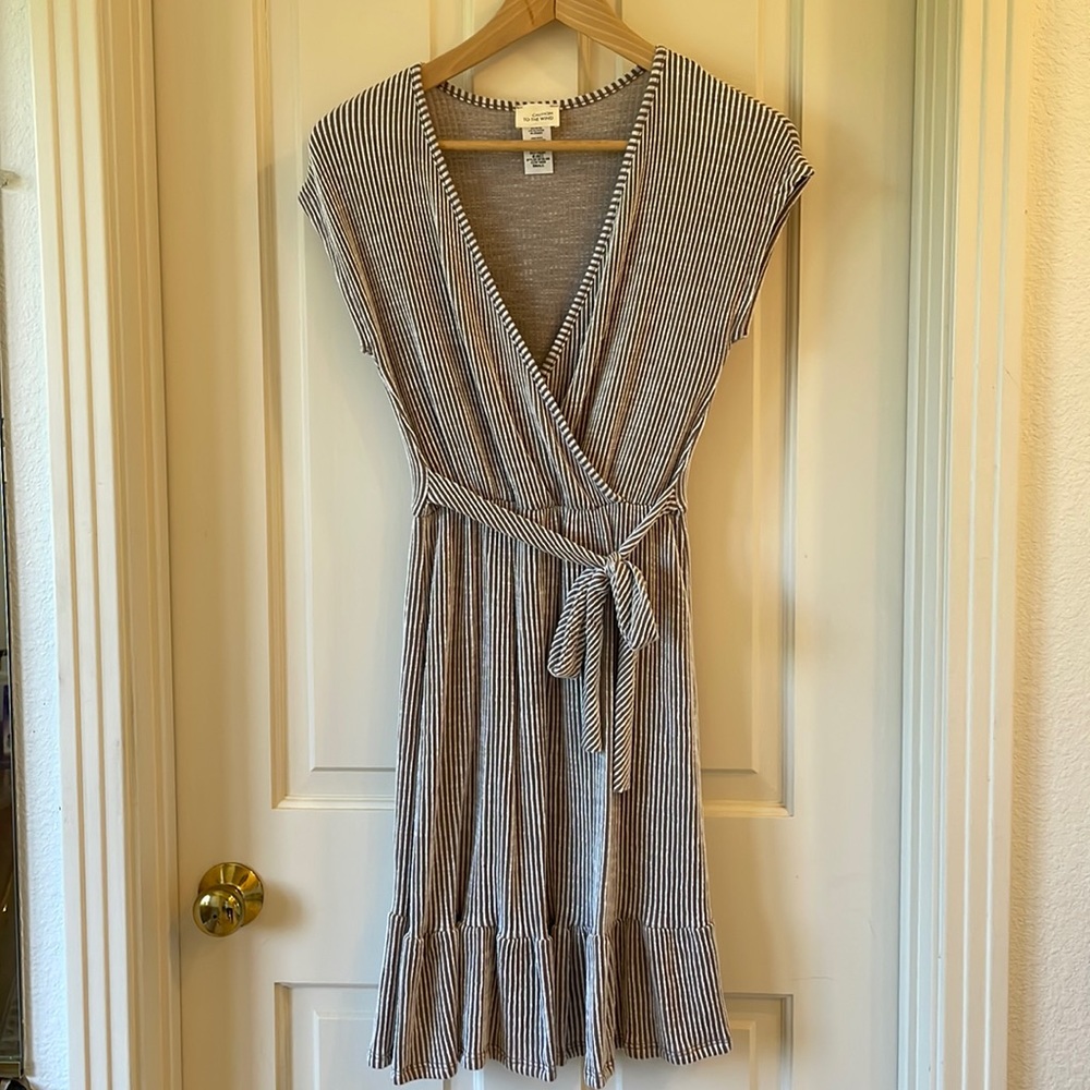 Faux wrap dress